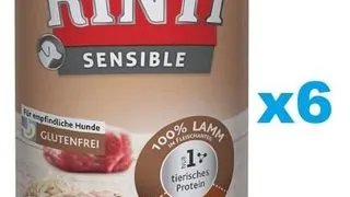 RINTI Sensible miel si orez 6x400 g conserve caini