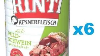 RINTI Kennerfleisch Wild boar carne de mistret 6x800 g hrana caine