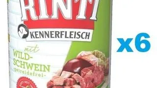 RINTI Kennerfleisch Wild boar cu mistret, hrana caini 6x400 g