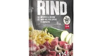 BELCANDO Finest Selection hrana umeda pentru caini, cu vita, taitei de casa si dovlecei, 125 g