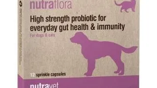 NUTRAVET Nutraflora 12 probiotice caini si pisici, sustinere intestinala si imunitara