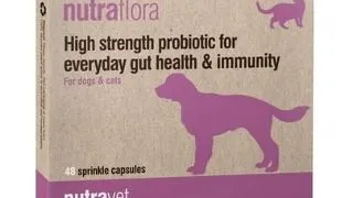 NUTRAVET Nutraflora 48 Capsule probiotice caini si pisici, sustinere intestinala si imunitara