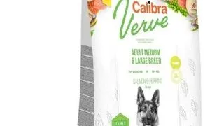 CALIBRA Dog Verve GF Adult Medium&amp;Large Salmon&amp;Herring Hrana uscata pentru caini adulti de talie mare, cu somon si hering 12 kg