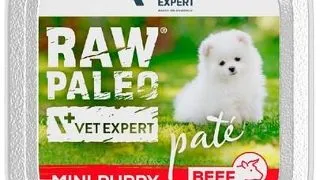 VETEXPERT Pate catelusi talie mica Raw Paleo Pate Puppy Mini 150g cu vita