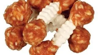 TRIXIE Denta Fun recompensa de ros pentru caini, cu pui 6 buc. 100 g