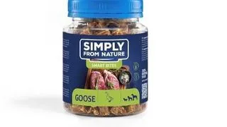SIMPLY FROM NATURE Smart Bites Snack pentru caini, din gasca 130 g