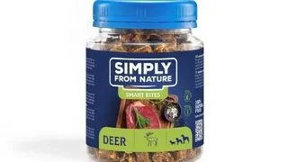 SIMPLY FROM NATURE Smart Bites Recompensa din cerb, pentru caini 130 g