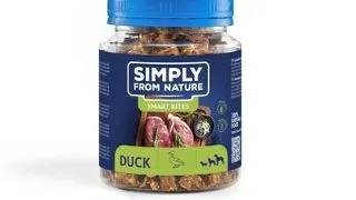 SIMPLY FROM NATURE Smart Bites Gustare pentru caini cu rata 130 g