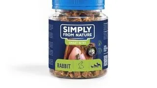 SIMPLY FROM NATURE Smart Bites Snack pentru caini, cu iepure 130 g
