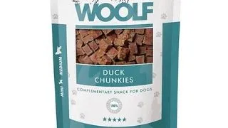 WOOLF Duck Chunkies 100g cuburi de rata pentru caini