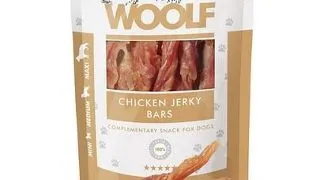 WOOLF Chicken Jerky Bars 100g fasii de pui, snack caini