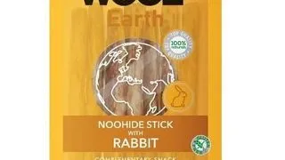WOOLF Earth Noohide Stick with Rabbit S 90g batoane pentru caini, cu rata