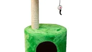 Ansamblu de joaca pentru pisici Tatrapet, 30 x 30 x 59 cm, verde