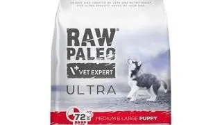 RAW PALEO Ultra Beef Medium&Large Puppy 2kg hrana catei rasa medie si mare, cu vita