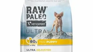 RAW PALEO Ultra Turkey Mini Puppy 750g hrana catei rasa mica, din curcan