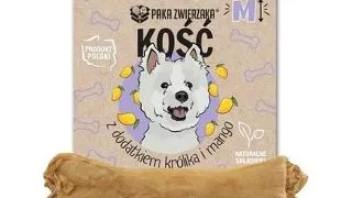 PAKA ZWIERZAKA Recompensa de ros cu iepure si mango, pentru caine M-12 cm