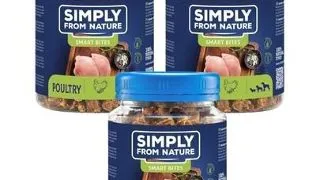 SIMPLY FROM NATURE Smart Bites Gustare cu pasare 3x130 g pentru caine
