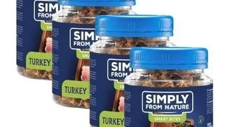 SIMPLY FROM NATURE Smart Bites set recompense caine 4x130 g din curcan