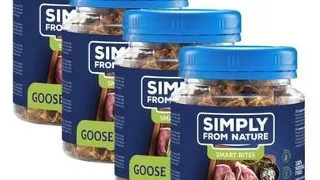 SIMPLY FROM NATURE Smart Bites pachet snack caini 4x130 g cu gasca