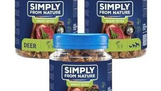SIMPLY FROM NATURE Smart Bites din cerb, recompensa caini 3x130 g