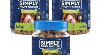 SIMPLY FROM NATURE Smart Bites Recompense din iepure 3x130 g pentru caini