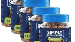 SIMPLY FROM NATURE Smart Bites cuburi curcan 5x130 g pentru caini