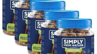 SIMPLY FROM NATURE Smart Bites cuburi pui pentru caini 5x130 g