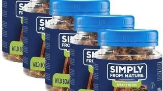 SIMPLY FROM NATURE Smart Bites cuburi mistret 5x130 g snack caine
