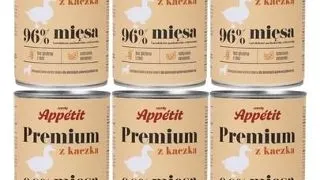 COMFY APPETIT PREMIUM pachet conserve hrana caine 6x400 g cu rata