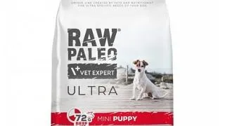 RAW PALEO Ultra Beef Mini Puppy 2kg Hrana uscata entru catei de talie mica, cu vita