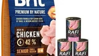 BRIT Premium By Nature Senior Small Medium S+M 15 kg + curcan 6x400 g hrana caini