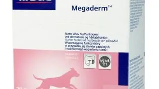 VIRBAC Megaderm 28x8 ml supliment pentru caini de 10-30 kg cu probleme de piele