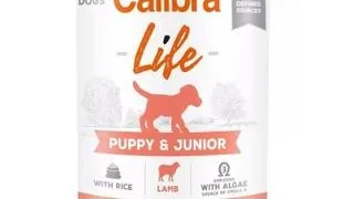CALIBRA Dog Life Puppy&amp;Junior Lamb with Rice 400 g miel si orez, hrana catelusi