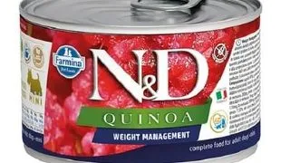 FARMINA N&amp;D Quinoa Dog Weight Management 140 g Hrana umeda pentru caini, pentru controlul greutatii