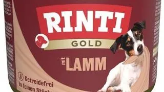 RINTI Gold Lamb Mini miel conserva hrana caine 185 g
