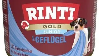 RINTI Gold Junior Poultry Mini hrana pentru catei de rasa mica 185 g cu pasare