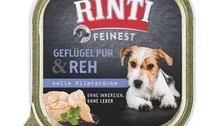 RINTI Feinest Poultry Pure&amp;Deer pasare si cerb conserva pentru caini 150 g