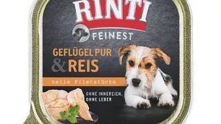 RINTI Feinest Poultry Pure&amp;Rice pasare si orez pentru caini 150 g