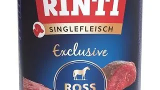 RINTI Singlefleisch Exclusive Horse Pure carne de cal hrana pentru caini 400 g monoproteica