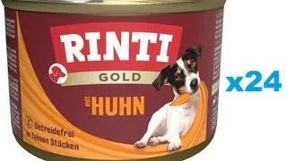 RINTI Gold Chicken Mini 24x185 g cu pui, mancare caine rasa mica