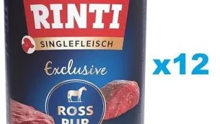 RINTI Singlefleisch Exclusive Horse Pure 12x400 g hrana caini, din cal