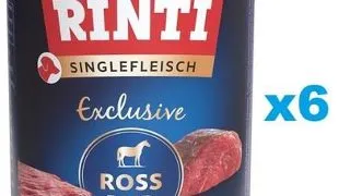 RINTI Singlefleisch Exclusive Horse Pure 6x400 g carne de cal, pentru caini