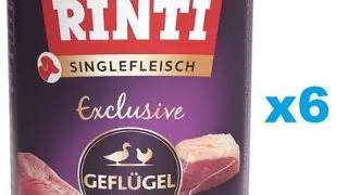 RINTI Singlefleisch Exclusive Poultry Pure 6x400 g cu pasare, pentru caine