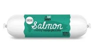 PAKA ZWIERZAKA PEPE Meat Snack Carnat pentru caini cu somon 200g
