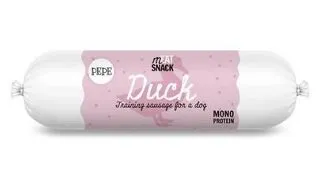 PAKA ZWIERZAKA PEPE Meat Snack carnat pentru caini cu rata 200g