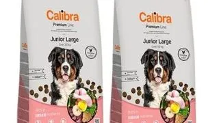 CALIBRA Dog Premium Line Junior Large hrana uscata completa pentru caini juniori de talie mare 24 kg (2 x 12 kg)