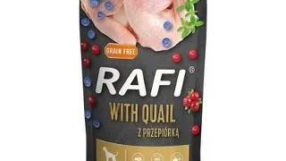 RAFI plic hrana caini 500 g cu prepelita, afine, merisor
