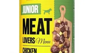 JOSERA Meat Lovers Junior Menu cu pui pentru catelusi 6x400g conserve