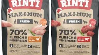 RINTI MAX-I-MUM Beef cu vita 12 kg + Chicken cu pui 12 kg pachet hrana pentru caini