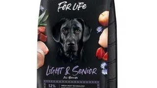 FITMIN Dog For Life Light & Senior hrana caini adulti si seniori 12 kg